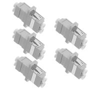 MALUGOGO Fiber Optical Adapter and with Split Design 5pcs to Adapter Flange Coupler Stable Signal Transmission for in Fiber Networks and Data Centers