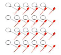 MALUGOGO Fire Extinguisher Replacement Pull Pins with Plastic Safety Seals, Rugged Build and Secure Hold, Red Plastic Material, for Fire Equipment Safety