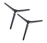 MALUGOGO Foldable Tabletop Tripod Featuring Professional Technology 2 Pcs with 1/4 Inch Screw and Anti-slip Design, Abs and Rubber Material for Dslr Camera and Phone for Broadcasting