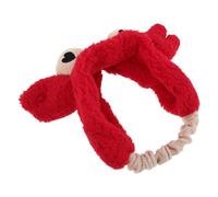 MALUGOGO Funny Red Crab Plush Headband for Adults and Boys and Girls, Soft and Playful Hair Accessory to Gather Stray Hair, for Sports, Cleaning the Sea Theme Parties