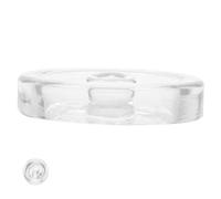 MALUGOGO Glass Fermentation Weight with Handle for Wide Mouth Mason Jars Reusable Pickle Making Lid for Sauerkraut Kimchi Preservation Oxygen-sealing Fermenter Accessory for Healthy
