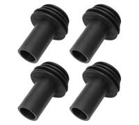 MALUGOGO Gutter Spout Covers Gutter Drain Cover System Vehicle Body Silicone 4pcs for Rv Black that Blocks Rainwater and Extends Rain for Travel to Protect Rv from Damage