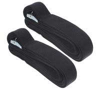 MALUGOGO Heavy Duty Ratchet Tie down Straps Made of Zinc Alloy and Polypropylene 2pcs with Quick Release Buckle, Adjustable Buckle Straps 1500lb Tensile Strength for Securing Cargo