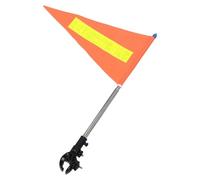 MALUGOGO High Visibility Wheelchair Safety Flag Stable Polyester and Stainless Steel Material with Reflective Strip, Adjustable 5-feet Telescoping Pole for Commuting on Public
