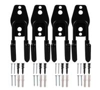 MALUGOGO Hose Holder Space-Saving Hose Hanger Organizer Heavy Duty 4pcs Wall Mounted Stainless Steel Water Storage Rack with Wear-Resistant Rubber for Garden and Patio for Garage