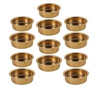 MALUGOGO Incense Burner Replacement Plates with Elegant Middle Eastern Arabic Design 12pcs Stainless Steel Portable and Easy to Carry Incense Dish for Indoor and Office Aromatherapy