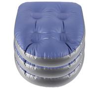 MALUGOGO Inflatable Bath Cushion with Suction Cups 3pcs with Adjustable Inflation Level Comfortable Pvc Spa Seat Cushion Portable Bath Pillow for Bathtub and Hot Tub for Home Bathroom
