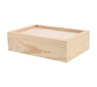 MALUGOGO Insect Pinning Collection Shadow Box with Top, Wooden DIY Display Case Box for Bug and Flower Craft Preservation, Protects Specimens from Damage, Suitable for Memorial Photo