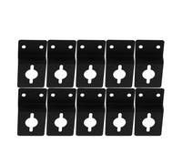 MALUGOGO Iron Speaker Wall Brackets with Pre-drilled Holes and Robust Back Hooks 10pcs Low Profile Design for Maximizing Room Efficiency for Audio Equipment in Home Theaters and Retail