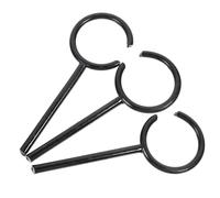 MALUGOGO Iron Support Rings Lab Equipment Accessories with Oxidation Resistance and High Reliability 3pcs Dark-colored for Laboratory Use for Retort Stand and Ring Stand Lab