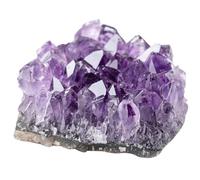 MALUGOGO Irregular Amethyst Crystal Cluster Ornament and Decoration Life, Unique Appearance Multi-Function Calming Role and Beautiful Colour for Bedroom and Dining Room