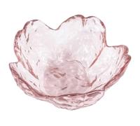 MALUGOGO Japanese Manicure Pen Holder Glass Nail Dish with Cherry Blossom Design Practical Glass Cup for Holding Nail Removers Liquid Suitable for Daily Life