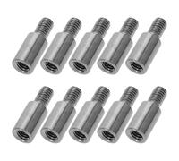 MALUGOGO Joystick Handle Extension Kit for Gaming Joystick with Iron Silver Plated Material 10pcs 1.5cm Shaft and Easy Installation, for Fighting Games and Players
