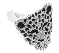 MALUGOGO Leopard with Metal and Crystal Materials Clip Car Outlet Diffuser Decorative Car Air Freshener Clip Decorating