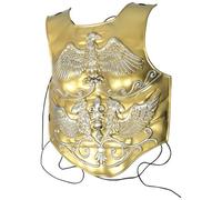 MALUGOGO Lightweight Plastic Breastplate Vintage Roman Armour with Realistic Design , Easy Maintenance Knight Armour for Men for Soldier Costume Party and Halloween Cosplay