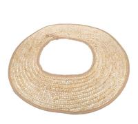MALUGOGO Lightweight Wide Brim Straw Sun Shade Hat for Hard Hats, Providing Comfortable UV Sun Protection for Outdoor Workers in Gardening and Site Building Random Color