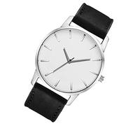 MALUGOGO Men Wristwatch Male Belt Watch Large Dial Precise Quartz Movement Leather Strap Versatile Style Suitable for Work and Leisure