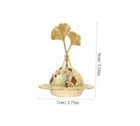 MALUGOGO Metal Alloy Incense Holder with Lid Cone and Coil Burner for Indoor Aromatherapy Vintage Stable Design Home Office Decoration Elegant Middle Eastern Style Incense Sticks Holder
