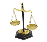 MALUGOGO Metal Balance Scale Ornament Metal Craftsmanship Desktop Design Justice Symbol Home Decor Centerpiece for Office and Living