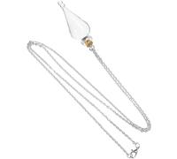 MALUGOGO Mini Glass Bottle Necklace with White K Chain Tiny Decorative Glass Jar Pendant DIY Wish Drifting Bottle Jewelry