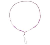 MALUGOGO Mobile Phone Hanging Chain Beads DIY Crystal Charm Pendant for Phone Lost Chain for Everyday Carry