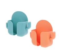 MALUGOGO Mobile Phone Storage Box Wall Mounted with Punch Free Abs Material 2pcs to Watch Video and Operate Cellphone Directly for Shower Use