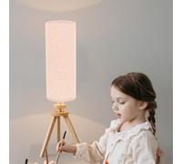 MALUGOGO Modern Tall Cylinder Fabric Drum Lamp Shade for Floor Lamps Minimalist Long Fabric Cover Soft Diffused Light for Bedroom and Living Decor