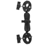 MALUGOGO Motorcycle Camera Mount Clamp 360° Ball Head Lightweight Plastic Dual Clamp Design Motorcycle Camera Holder for Outdoor Riding