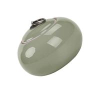MALUGOGO Multi-function Ceramic Storage Jar with Lid 250ml Light Green Classic Shape Household Canister Locks Tea Fragrance and Gathers Flavour for Kitchen and Tea Storage