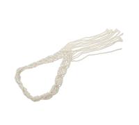 MALUGOGO Nordic Style Macrame Headband Woven Hairband for Women, Made of Cotton Rope with Long Macrame Design, Elegant and Chic Hair Decor for Beach or Wedding Accessory