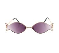 MALUGOGO Novelty Fish Shaped Sunglasses for Beach and Island Themed Events, Lightweight Comfort with UV Protection, Orange and Metal Frame, for Luau Party and Hawaiian Photo Booth