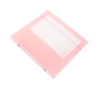 MALUGOGO Photo Collection Book with Pink Card Sleeves, Postcards Holder Album with Refillable Pages for Photo and Sticker Storage, Memorial Keepsake Organizer