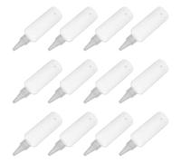 MALUGOGO Plastic Squeeze Bottles with Pointed Tip Small Refillable Cosmetic and Lotion Bottles 12pcs 100ml for Controlled Dispensing, Soft Squeezable Body, for Travel and Home Use