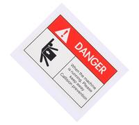 MALUGOGO Please Keep off Fence Warning Sign Self-adhesive Safety Label Sticker for Workplace Construction Sites Equipment Collision Prevention Protective Warning Label