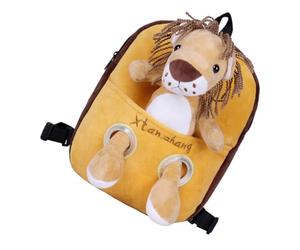 MALUGOGO Plush Animal Backpack with Anti Lost Harness, Lightweight Cartoon School Bag with Cozy Comfortable Shoulder Straps, for Outings, Long Serving Life