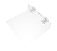 MALUGOGO Portable Acrylic Parrot Bird Perch Stand with Suction Cup Stability Suitable for Macaw and Small Birds for Window and Wall Mounting