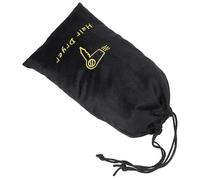 MALUGOGO Portable Drawstring Pouch Hair Dryer Bag 12x8x4inch Lightweight Linen Fine Workmanship Delicate Design Black Suitable for Indoor and Outdoor Use