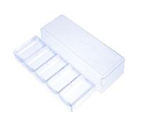 MALUGOGO Portable Poker Chip Holder and Small Objects with Acrylic Material and Reasonable Partition Design Smooth Surface Chip Tray for Home and Use