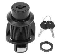 MALUGOGO Press-button Spring Door Lock Pa Black for Mailboxes and Drawers, Easy Installation, Security Lock for Rv Storage and Cabinets