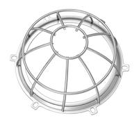 MALUGOGO Protecting Mount Detector Cage Silver Metal Cover Wear Resistance Serves as Warning Protective Cover for Electronic Alarm Suitable for Residential Fire Systems