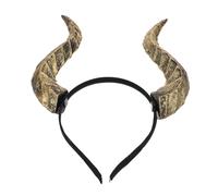 MALUGOGO PU Devil Horns Headband for Halloween Masquerade Comfortable Cosplay Demon Crown Accessory Gothic Fancy Dress Prop for Parties and Themed Events
