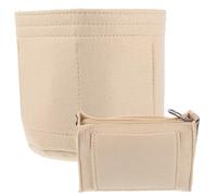 MALUGOGO Purse Handbag Large Capacity Felt for Insert Organizer Women Cylinder Liner with Protective Blocking Keeps Bag Shape Cosmetic Makeup Bag