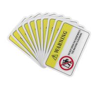 MALUGOGO Pvc Machine Safety Warning Stickers High Visibility Accident Prevention Labels 10pcs for Industrial Equipment Suitable for Factories and Machinery Environments