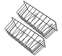MALUGOGO Rabbit Hay Feeder Metal Hay Rack Black 9X9X9 Inch 2Pcs Hanging Holder Suitable for Cage Rabbits and Guinea Pigs