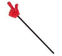 MALUGOGO Red Hand Pointer Stick for Classroom Teaching and Presentations Lightweight Portable Finger Gesture Rod for Reading Party Games and Interactive Activities