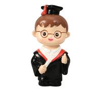 MALUGOGO Resin Graduation Cake Topper Figurine Fun Appearance and Mini Size for Decorative Ornaments and Home Baking, Graduation Party Decoration and Adorable Dessert Display