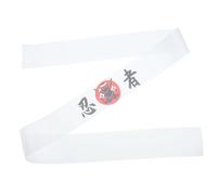 MALUGOGO Reusable Japanese Headband for Kitchen Use, White Polyester Ninja Style Chef Headband with Lasting-serving Life, Suitable for Cooking and Karate Activities
