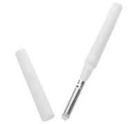 MALUGOGO Reusable Silicone Eyeliner Stamp Brush with Double Cap for Easy Application, Metal Handle, Versatile Eyeshadow Tool for Precise Makeup Application