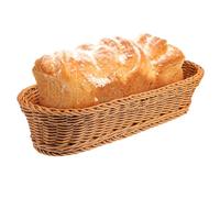 MALUGOGO Rustic Charm Bread Bowl with Large Capacity and Sturdy Pp Material, Multi-purpose Woven Bread Basket as A Serving Organizer and Banneton Proofing Basket for Home Kitchen Use