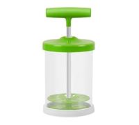 MALUGOGO Safe Handheld Milk Frother Manual Milk Foaming Tool Abs Silicone Stainless Steel Easy to Clean Creates Frothy Rich Foams Coffee Lovers Home Use